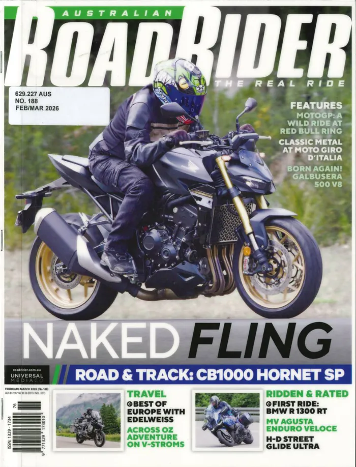 Australian Road Rider — Classic metal at Moto Giro d'Italia